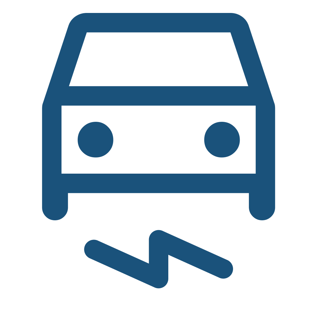 Auto und Stromsymbol