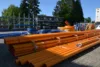 Viele Rohre in unterschiedlichen Farben, die für den Glasfaser-Ausbau benötigt werden